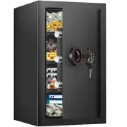 3.8 Cub Large Safe Box Fireproof Waterproof, Anti-theft Fireproof Safe with Digi