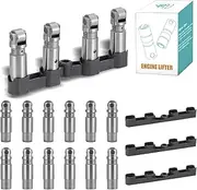 16 PCS 53021726AD Hydraulic Roller Valve Lifter For 2005-2021 Ram 1500 2500 3500, Dodge Challenger Charger Durango Magnum, Chrysler 300 Aspen, Jeep Commander Grand Cherokee 5.7L V8 53021726AE