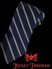 HICKEY FREEMAN HANDMADE IN USA OF LUXURY ENGLISH TWIL SILK NECKTIE, NWT $95