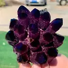 429G New Find purple PhantomQuartz Crystal Cluster MineralSpecimen