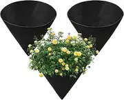 Planter Liner Set - 16inch Felt Liners Replacement Inserts | Cone Shaped Planter Basket Liners | Fabric Planter Basket Liner | Breathable Planting Accessory for Garden Farm Pathway Driveway Patio