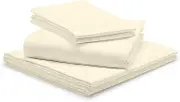 1000-TC Egyptian Cotton Sheets Split California King Size, 5-Piece Extra Long-Staple 1000-Thread-Count Pure 100% Cotton Soft Breathable Sateen Weave, Fits Mattress 12" Deep Pockets - Ivory