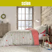 在飛比找momo購物網優惠-【Scion】狐狸-聖誕 精梳棉雙人四件式加大床包組(金安德