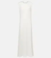 [Lisa Yang] Lisa Yang Madalena cashmere and silk maxi dress XS white