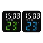 Customizable Alarm Clock with Temperature and Date Display Voice Control