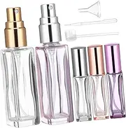 VICASKY 5 Pcs Bottle Set Perfume Spray Bottles Small Spray Bottle Refillable Bottles Glass