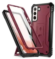 Poetic Revolution - Funda protectora para Galaxy S22+ Plus rojo (Maroon red)