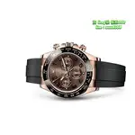 ROLEX 勞力士 DAYTONA 巧克力色面盤 新款橡膠帶 116515LN 116515