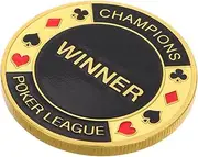 ibasenice Metal Poker Game Card Accessories for Collectors Souvenir Poker Medal Memorial Chip and Unique for Men Precision Craftsmanship
