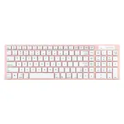Bonelk KM-322 Slim Wireless Keyboard and Mouse Combo (Salmon)
