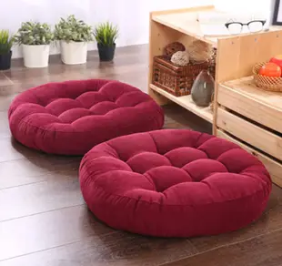 日式簡約加厚圓形坐墊 和室坐墊 椅墊 沙發墊 (4.3折)