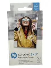 50 pack HP Sprocket NEW 2"x3" Sticky Backed Zink Photo Paper HP Sprocket Printer
