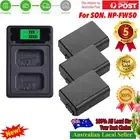 3x NP-FW50 FW50 Battery +Dual Charger for Sony Alpha A7 A7R A5000 A6000 NEX-3 QP