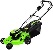 40V Brushless Lithium Battery Lawn Mower,Rechargeable Electric Household Hand Push Gas Mower Garden Pruning Tool Grass Trimmer Cutter