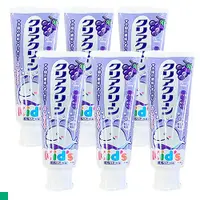 在飛比找ETMall東森購物網優惠-日本 kao兒童牙膏 水果口味 70g (葡萄) 6入組