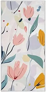 Yoogain Spring Flowers Art Light Color Spring Hand Towels for Kitchen Quick Dry Towel Set washcloths Pack Gym Towels Pack Sports Towel 30"x15"