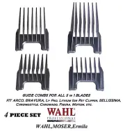 Wahl Attachment GUIDE 5 in 1 Blade COMB 4pc SET-GENIO,ChromStyle,Academy Clipper