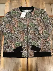 Modcloth Compania Fantastica Paisley Tapestry Bomber Jacket Size Large