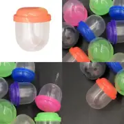 US 200-400 Pc Vending Machine Capsules 1” Frosty Clear Acorn Empty Toy Container