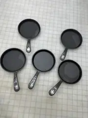 5!! 5" Cast Iron Mini Small Skillet Griddle Pancake Frying Pan