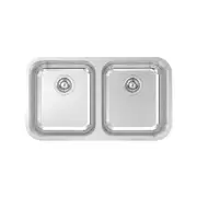Abey Daintree Stainless Steel Double Bowl Kitchen Sink