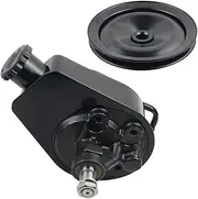 AP02 Power Steering Pump w/Single Groove Pulley Compatible with BBC SBC Chevy Saginaw Style