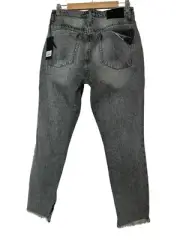 One Teaspoon Jeans Women Size 27 Black Distressed Bohemian Straight New