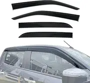 AUSGO Weathershields Compatible with Isuzu D-MAX DMAX Dual Cab 2020-Onwards, Injection Weather Shields Window Visors Wind Deflectors Sun Rain Guard 4PCS Set