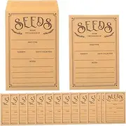 SEWACC 50pcs Seed Packet Envelopes Re-sealable Flaps for Vegetable Seed Storage for Gardening Enthusiasts