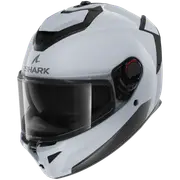 Spartan GT Pro Blank Light White Glossy W03 Full Face Helmet