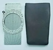Vintage Rare Jeppesen Slide Graphic Ruler Fight Computer CSG-8A w/ Case U106