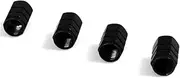 PRETYZOOM 4Pcs Wheel Tire Caps Cover for Car Motorcycle Black Tire Air Stem Caps Easy to Install Dust Leak Resistant for Cars Bikes and Trucks