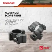 Tasco Aluminum Scope Rings .22 Cal Rimfire 3/8" High Matte Rifle Mount Ts00709