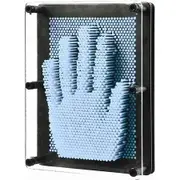 3D Pin Art Toy, Unique Plastic Pin Art Board for Kids (Blue)