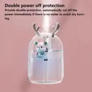US Desktop Mist Humidifier Cute Shape USB Powered Diffuser With 2 Spr