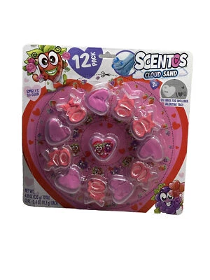 Scentos Cloud Sand 12 Pack Valentine Grape Strawberry 4.8 oz-Store Cracked