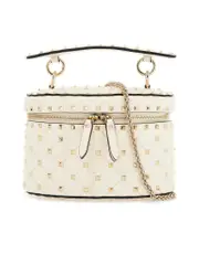 Valentino Garavani Leather Cylinder Bag With Chain