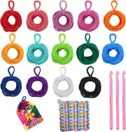 336 Pieces Loom Potholder Loops, 14 Colors Weaving Loom Kit for Potholders Weavi