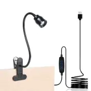 Versatile Desk Lamp, USB LED Clip Reading Light, CRI 90, Dimmable Zoomable Me...