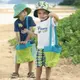 ●MY COLOR●尼龍收納網袋包 海灘 海邊 戲水 玩具 旅行 便攜 戶外 度假 整理 摺疊 (小)【J208】