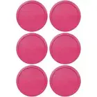Replacement Lid for Pyrex 4-CUP Storage Cover 6" Bowl 7201-PC FUCHSIA (6-Pack)