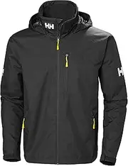 [Helly Hansen] Men's Crew Hooded Waterproof Windproof Breathable Rain Coat Jacket