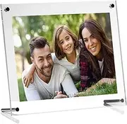 Ailelan Picture Frame, 8.5x11 Clear Acrylic Photo Frame A4 Letter Size Decorative Poster Frame Desktop Tabletop Display(1 Pack) (Full Frame is 9.4x13.4 inch)