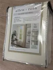 ^ allen + roth 84" Ivory Light Filtering Lined Rod Pocket Single Curtain Panel