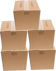 DIYEAH 5pcs Boxes Heavy Duty Square Cardboard Boxes for Shipping and Moving Shipping Boxes Packing Supplies Versatile Cardboard Storage Portable