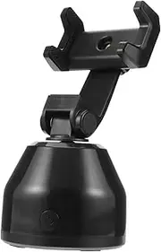 BRIGHTFUFU Phone Stand 360° Rotatable Face Recognition Smartphone Mount for Streaming Recording
