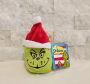 New Dr Seuss Grinch Mallow Santa Hat Beanie Plush