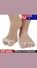 Silicone Toe Separator Gel Bunion Corrector Spreader Hallux Valgus Relief Pain