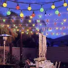 Solar String Crystal Fairy Globe Light LED Garden Decor Outdoor Path Lawn Lamp