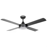 Stradbroke DC Ceiling Fan 48" With LED Light Matt Black - 20491602